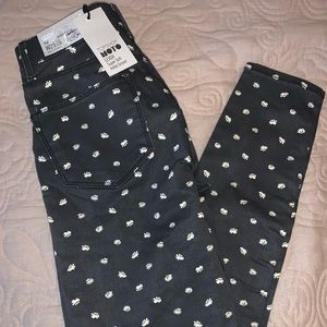 NWT TOPSHOP FLOWER JEANS
